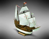 Santa Maria Model Drewniany Żaglowiec Mini Mamoli 1:106 310mm | MM02