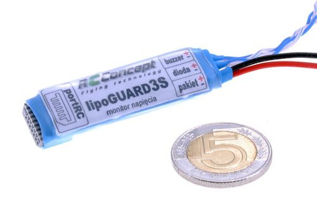 Monitor napięcia pakietu 3S - lipoGUARD3S  - RCConcept