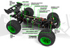 Maverick Quantum2 XT Flux Stadium Truck 4WD 1/10 (zielony) | 150408 HPI