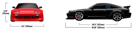 Traxxas 4-Tec Drift Nissan 240SX RWD 1:10 Czarny Samochód Zdalnie Sterowany Model RC | 105247-4-BLK