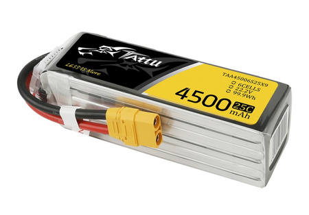 Pakiet LiPo 4500mAh 22,2V 6S1P 25C | TAA45006S25X9 TATTU
