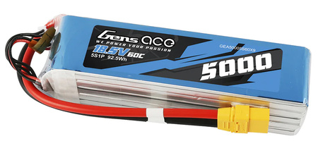 Akumulator LiPo 5000mAh 18,5V 60C 5S1P XT90 | GEA50005S60X9 GENS ACE