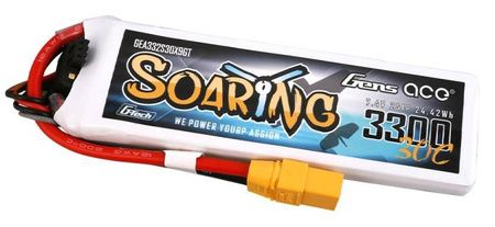 Akumulator LiPo 3300mAh 7,4V 30C 2S1P XT90 G-Tech Soaring | GEA332S30X9GT GENS ACE