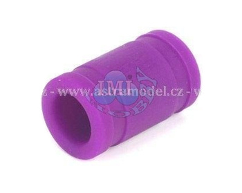 Silikonowy łącznik wydechu 14x24x39mm 1:8 (fioletowy) | DYN8741 DYNAMITE