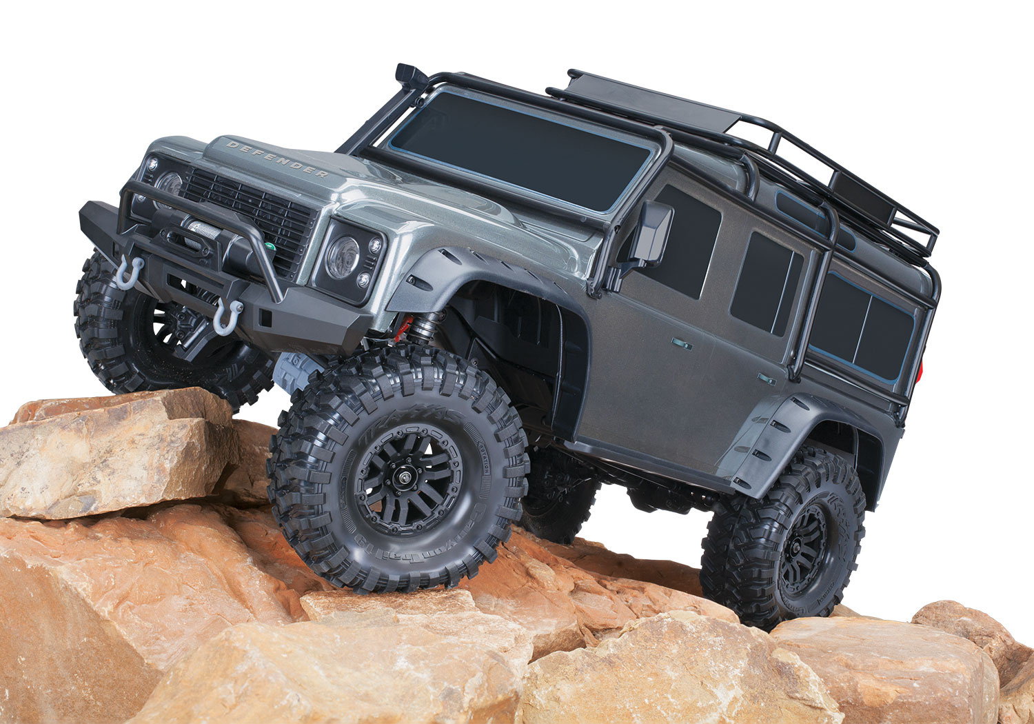 Traxxas TRX-4 Land Rover Defender 1:10 Czerwony Samochód Zdalnie Sterowany Model RC | 82256-4-RED pol_pl_Traxxas-TRX-4-Land-Rover-Defender-1-10-Czerwony-Samochod-Zdalnie-Sterowany-Model-RC-82256-4-RED-1014950_5