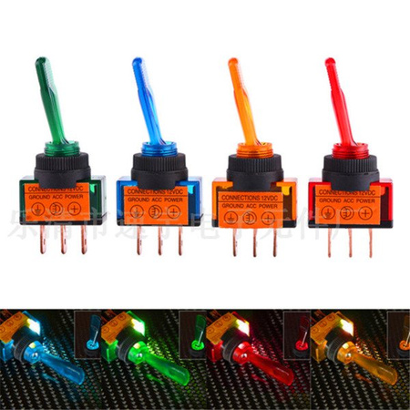 Przełącznik dźwigniowy 20A 12V (niebieski) | 12453