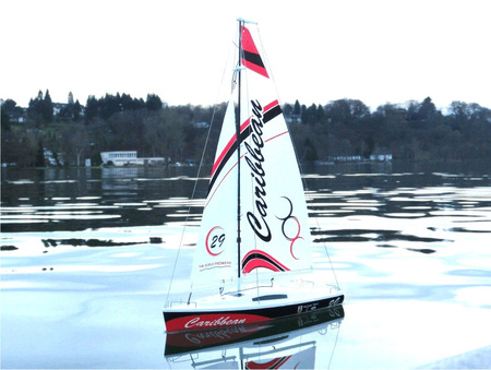 Caribbean żaglówka 2,4GHz - zestaw RC - Joysway (czerwona)