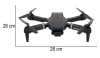 Dron RC E99 Pro Podwójna Kamera HD 720P Headless 2 Akumulatory