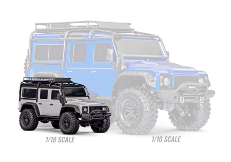 Traxxas TRX-4M Land Rover Defender 1/18 4x4 Crawler RC Jasnoniebieski Samochód Terenowy Zdalnie Sterowany | 97054-1-XBLUE