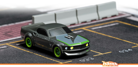 1969 Ford Mustang RTR-X Nano TTR Table Top Racer 1/64 Samochód Zdalnie Sterowany Model RC | 160980 HPI RACING