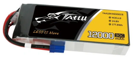 Akumulator LiPo 12000mAh 14,8V 30C 4S1P EC5 | TAA12K4S30EC5 TATTU