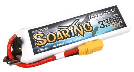 Akumulator LiPo 3300mAh 7,4V 30C 2S1P XT90 G-Tech Soaring | GEA332S30X9GT GENS ACE