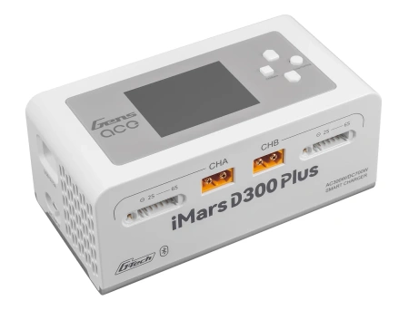 Ładowarka Procesorowa Gens Ace iMars D300 Plus Smart Charger Dual-Channel G-Tech AC/DC 300W/700W Dwukanałowa Biała | GEA300WPLUS-EW