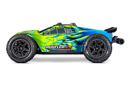 Traxxas Rustler 4X4 Brushless Bezszczotkowy 1:10 2,4GHz Zielony Samochód Zdalnie Sterowany Model RC | 67464-4