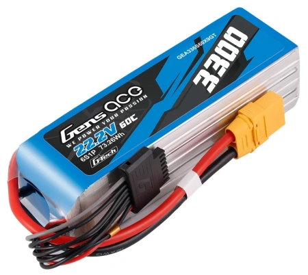 Akumulator LiPo 3300mAh 22,2V 60C 6S1P XT90 G-Tech | GEA336S60X9GT GENS ACE