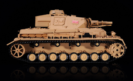 Czołg Zdalnie Sterowany German Panzerkampfwagen DAK Pz Kpfw IV Ausf. F-1 1:16 RTR 2,4Ghz Model RC | 3858-1U HENG LONG