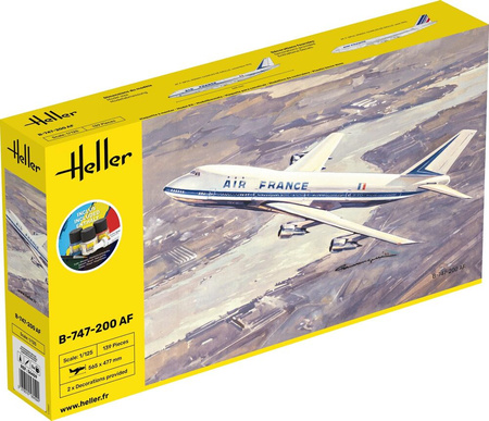 Boeing 747 Jumbo Jet B-747-200 AF (Starter Kit) 1:125 | 56459 HELLER