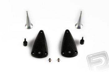 Dźwignia steru duralowa M2,8x34, regulowana  2szt. - Pelikan 2MO21854