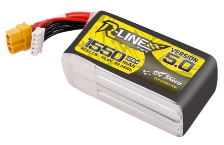 Akumulator LiPo 1550mAh 14,8V 150C 4S1P XT60 R-Line Version 5.0 | TAA15504S15X6 TATTU