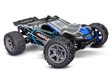 Traxxas Rustler 4X4 BL-2S 1:10 4WD Czerwony Samochód Zdalnie Sterowany Model RC | 67164-4-RED