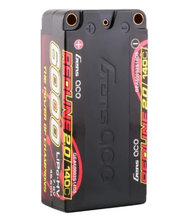 Akumulator LiPo 6000mAh 7,6V 140C 2S2P HardCase HV Redline 2.0 | GEA60002S14D5 GENS ACE