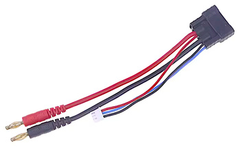 Kabel Ładowania Traxxas iD z Balanserem LiPo 2S Przewód Do Ładowarki Złącze Bananowe Gold 4mm