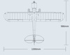 Samolot Zdalnie Sterowany FMS PA-18 Super Cub 1300mm PNP ARF + Żyroskop Reflex V3