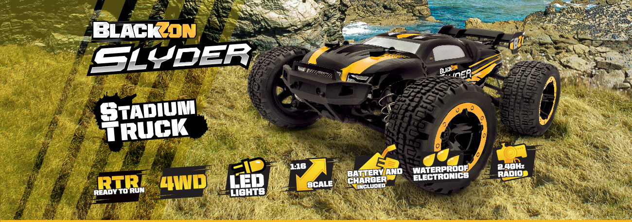 BlackZon Slyder MT Monster Truck 1/16 4WD Zielony Samochód Zdalnie Sterowany Model RC | 540100 pol_pl_BlackZon-Slyder-MT-1-16-4WD-RTR-LED-zielony-540100-1014773_11