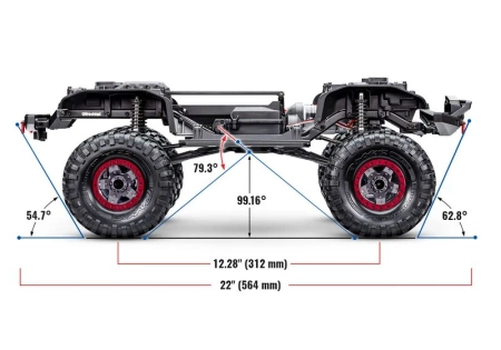 TRX-4 SPORT 4WD 1:10 High Trail Niebieski | Traxxas 82044-4B