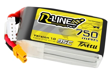 Akumulator LiPo 750mAh 14,8V 95C 4S1P XT30 R-Line Version 1.0 | TAA7504S95X3 TATTU
