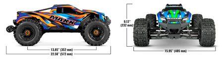 Traxxas Wide Maxx 4S 4X4 1:8 Rock & Roll Samochód Zdalnie Sterowany Model RC | 89086-4-RNR