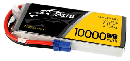 Akumulator LiPo 10000mAh 11,1V 15C 3S1P EC5 | TAA10K3S15E5 TATTU