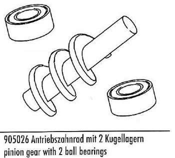 Ślimak rotostartu +2 łożyska | 905026 Carson