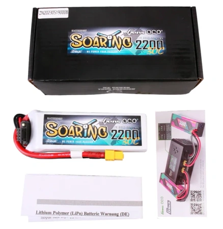 Akumulator LiPo 2200mAh 11,1V 30C 3S1P XT60 G-Tech Soaring | GEA223S30X6GT GENS ACE