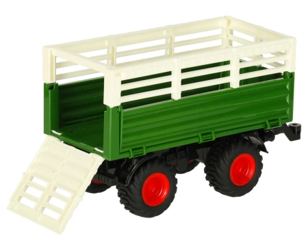 Traktor RC Zdalnie Sterowany Ciągnik Rolniczy z Przyczepą 1:24 2,4GHz Zabawka Farma