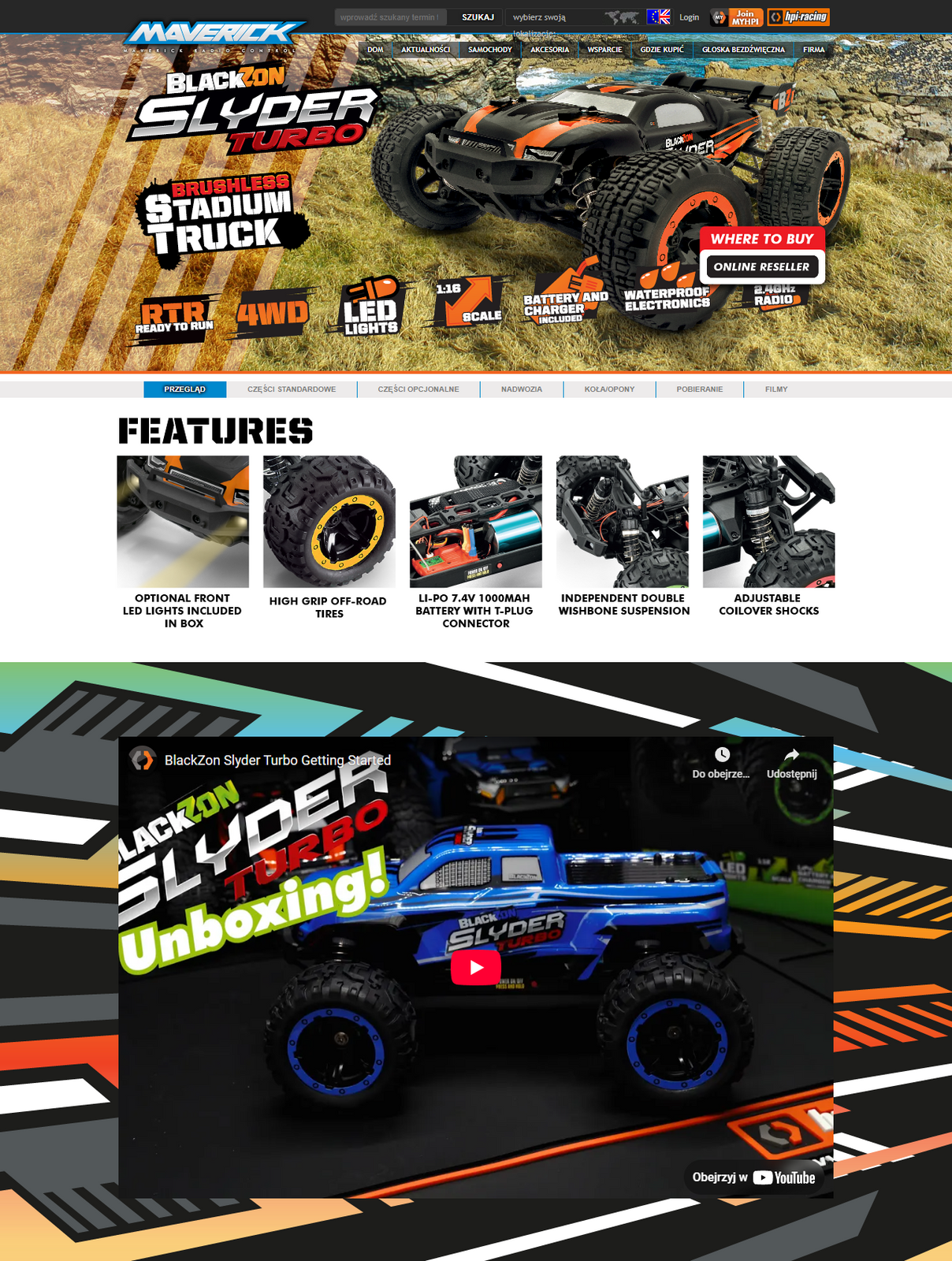 BlackZon Slyder ST Turbo 1/16 4WD 2S Brushless Stadium Truck Pomarańczowy | 540216 HPI pol_pl_BlackZon-Slyder-ST-Turbo-1-16-4WD-2S-Brushless-Stadium-Truck-Pomaranczowy-540216-HPI-1016332_9