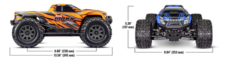 Traxxas Mini Maxx BL-2S 4WD 1:12 Zielony Samochód Zdalnie Sterowany Model RC | 107154-1-GRN