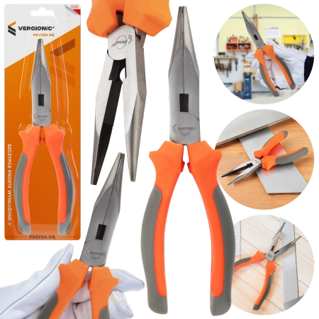 Szczypce Proste Wydłużone 8" 20,5cm | VERGIONIC