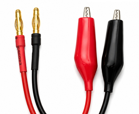 Kabel Ładowania Krokodylki Klemy Zaciski Gold 4mm | ZŁA000077