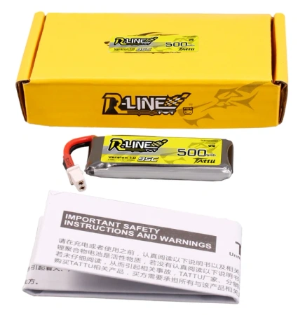 Akumulator LiPo 500mAh 3,7V 95C 1S1P BT2.0 R-Line Version 1.0 | TAA5001S95BT TATTU