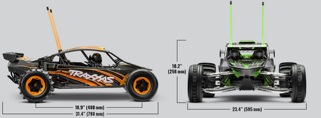 Traxxas Pro Scale Sand Car 8S 2WD 1/5 Samochód Zdalnie Sterowany Niebieski | 109076-4-BLUE