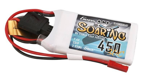 Akumulator LiPo 450mAh 7,4V 30C 2S1P G-Tech Soaring | GEA4502S30JGT GENS ACE