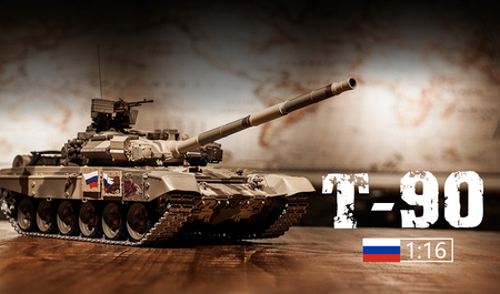 Czołg Zdalnie Sterowany Russian T-90 1:16 RTR 2,4Ghz Model RC | 3938-1B HENG LONG