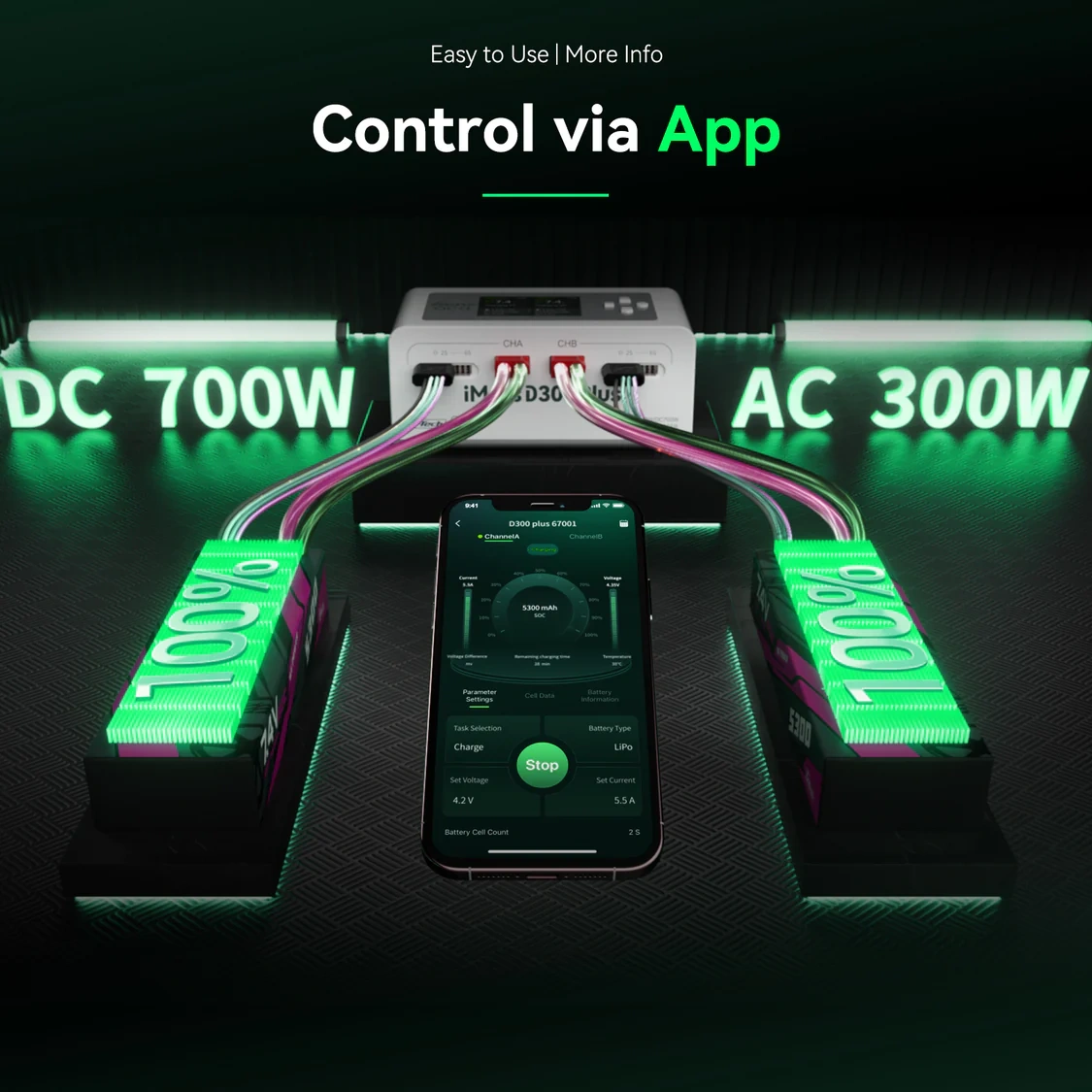 Ładowarka Procesorowa Gens Ace iMars D300 Plus Smart Charger Dual-Channel G-Tech AC/DC 300W/700W Dwukanałowa Biała | GEA300WPLUS-EW pol_pl_Ladowarka-Procesorowa-Gens-Ace-iMars-D300-Plus-Smart-Charger-Dual-Channel-G-Tech-AC-DC-300W-700W-Dwukanalowa-Biala-GEA300WPLUS-EW-1017080_15