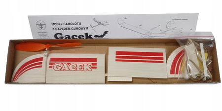 GACEK - samolot z napędem gumowym
