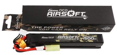 Akumulator LiPo 1500mAh 11,1V 25C 3S1P Mini Tamiya Nunchuck 2X Airsoft Gun | GEA15003S25T2 GENS ACE