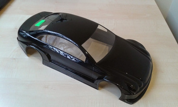 Karoseria 1:10 Mercedes CLK (czarna) - Carson 13272CN