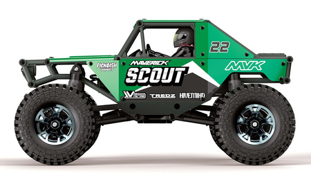 Maverick Scout24 1:24 4WD Rock Crawler RC Samochód Zdalnie Sterowany Zielony | 151302 MAVERICK