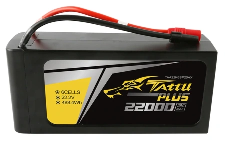 Akumulator LiPo 22000mAh 22,2V 25C 6S1P AS150+XT150 Plus | TAA22K6SP25AX TATTU