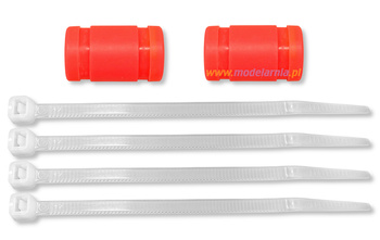 Silikonowy łącznik wydechu 12x20x31mm 1:10 2szt. (różne kolory) | GSC-CMS-10 GS RACING